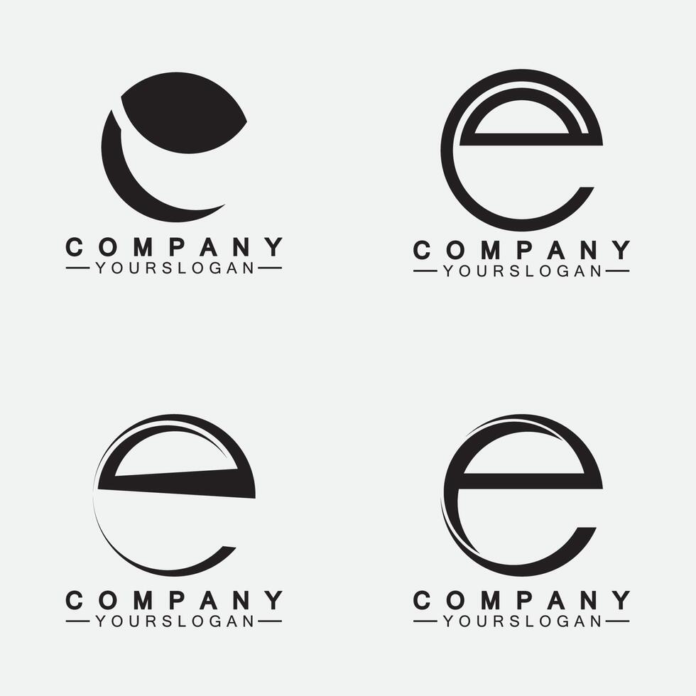 letter e logo pictogram ontwerpsjabloon vector