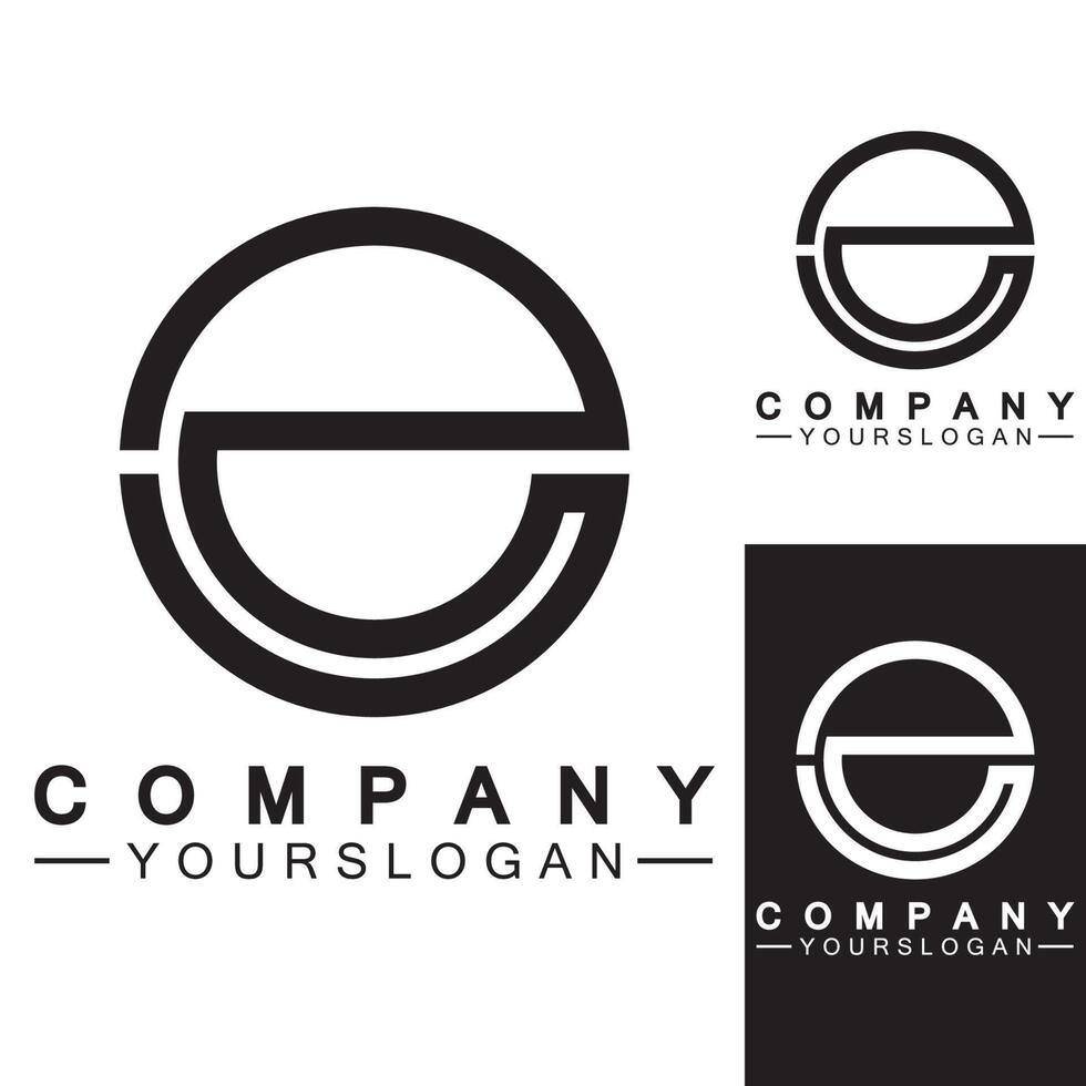 letter e logo pictogram ontwerpsjabloon vector
