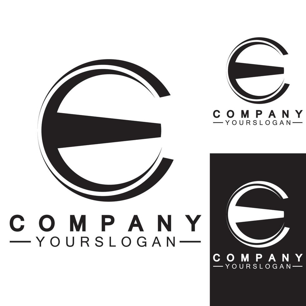 letter e logo pictogram ontwerpsjabloon vector