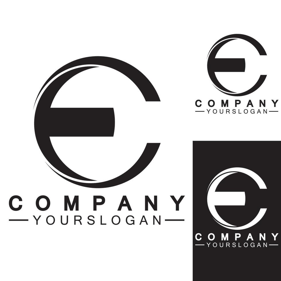 letter e logo pictogram ontwerpsjabloon vector