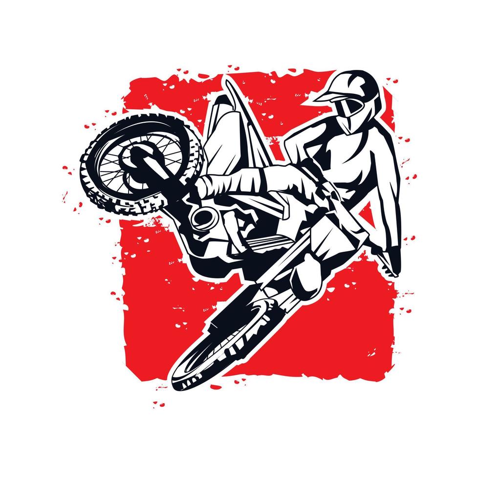 extreme motorcross vector