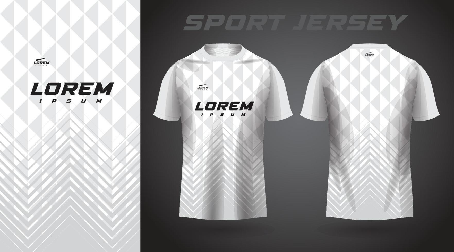 wit t-shirt sport jersey ontwerp vector