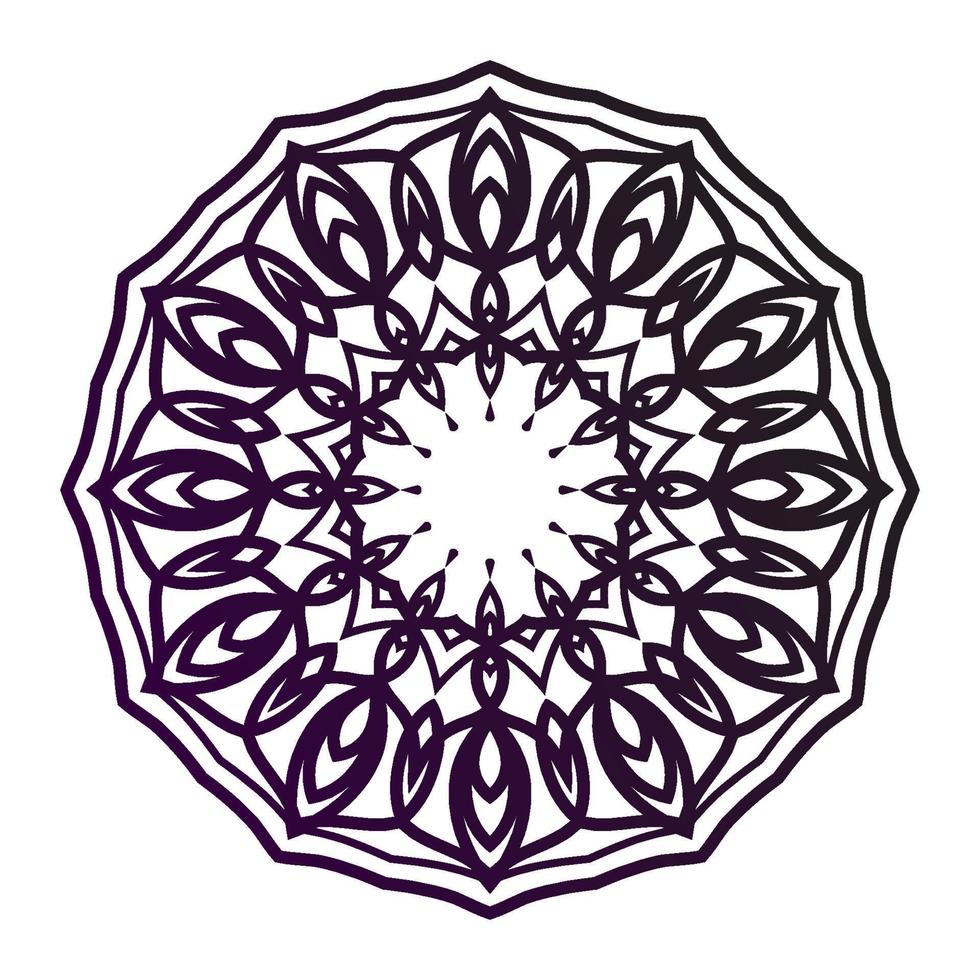 abstract rond decoratief ontwerp. cirkelvormige decoratie. eenvoudige mandala voor web- of printelement vector