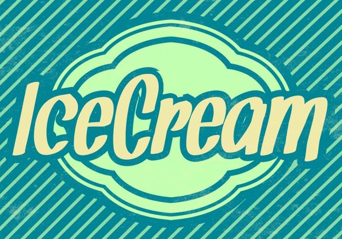 Striped Ice Cream Vector Background