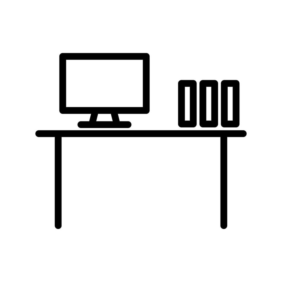 illustratie vectorafbeelding van office table icon vector