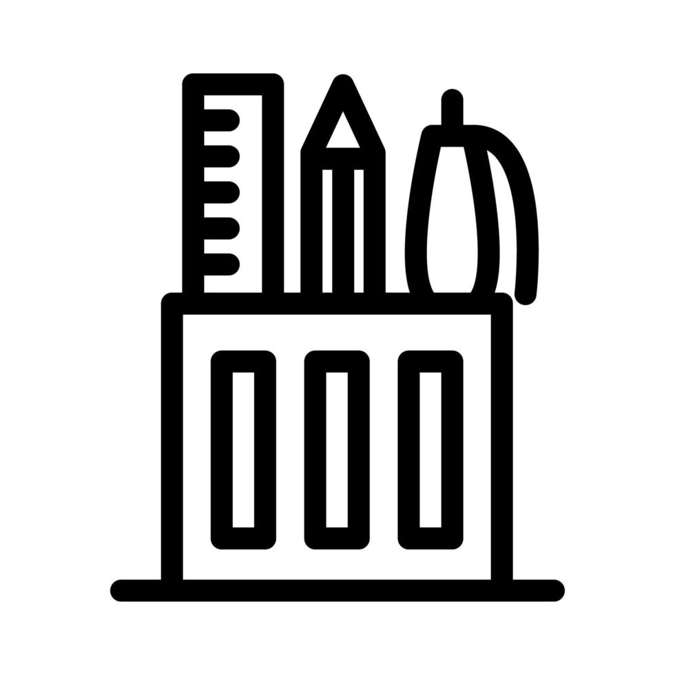 illustratie vectorafbeelding van potloodstandaard icon vector