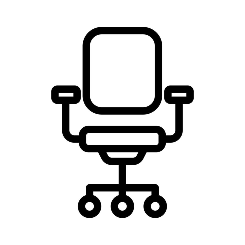 illustratie vectorafbeelding van bureaustoel icon vector