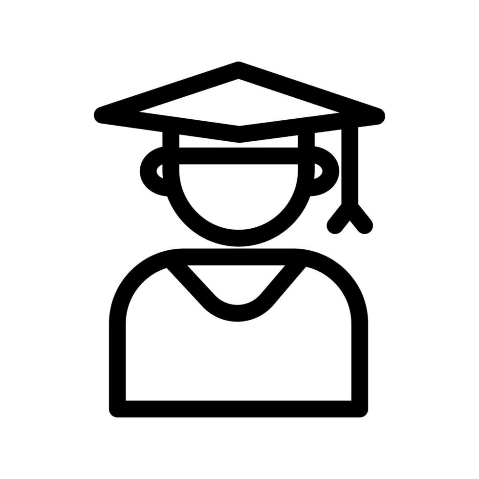 illustratie vectorafbeelding van student icon vector