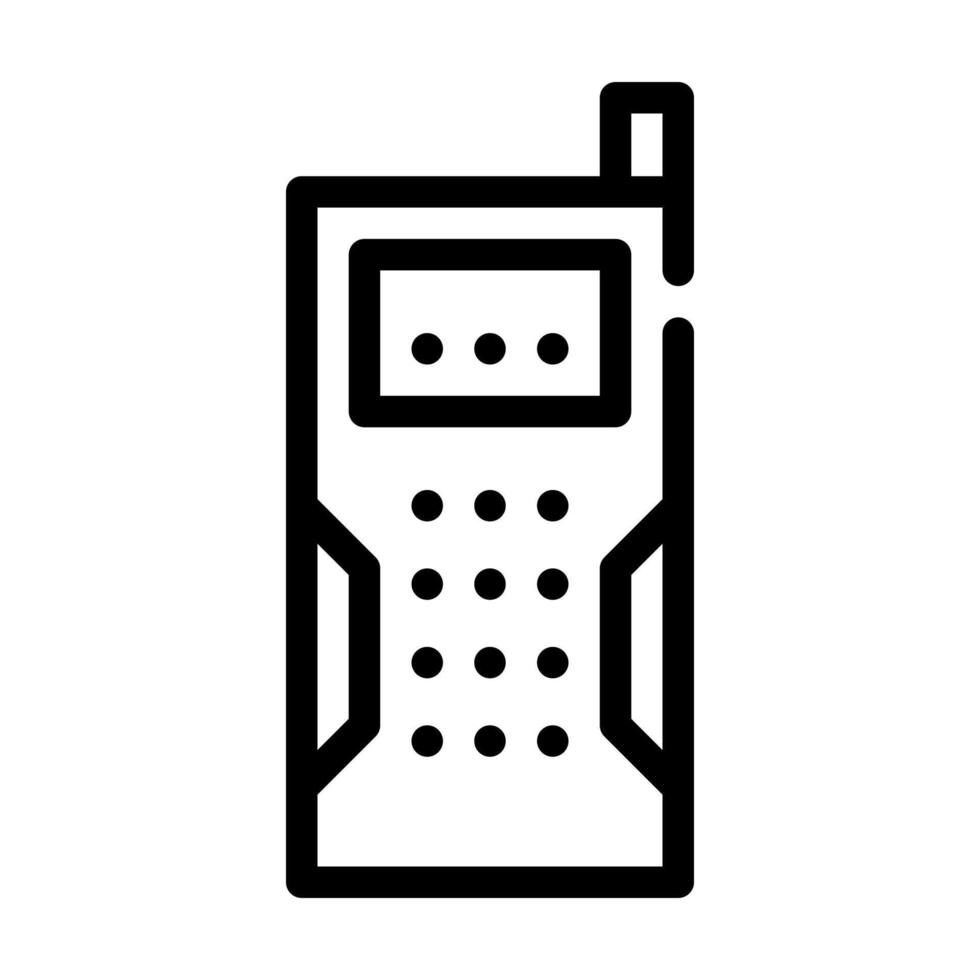 laser afstandsmeter apparaat lijn pictogram vectorillustratie vector