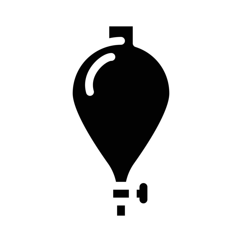 verdeeltrechter lab gereedschap glyph pictogram vectorillustratie vector