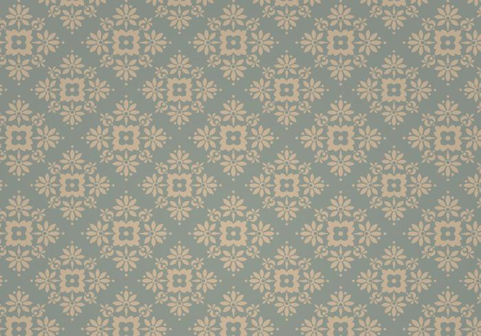 Stofachtig Blauw Vintage Vector Patroon