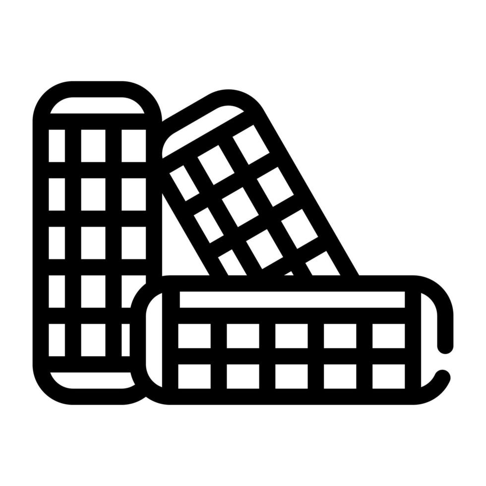 krulspelden trimmer service lijn pictogram vectorillustratie vector