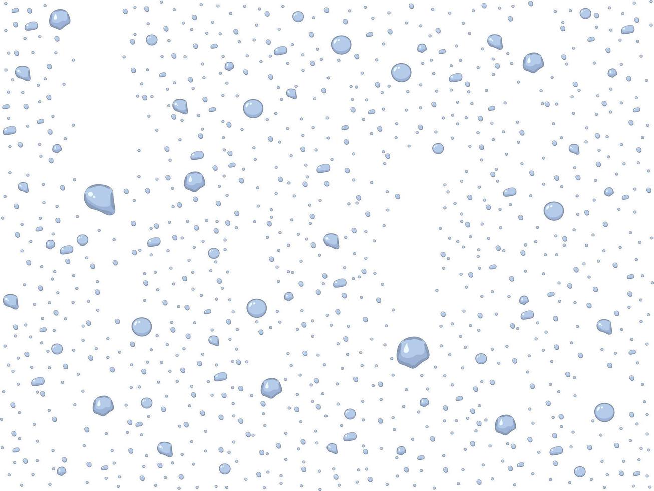 regendruppels op glas met transparante achtergrond naadloze patroon vectorillustratie vector