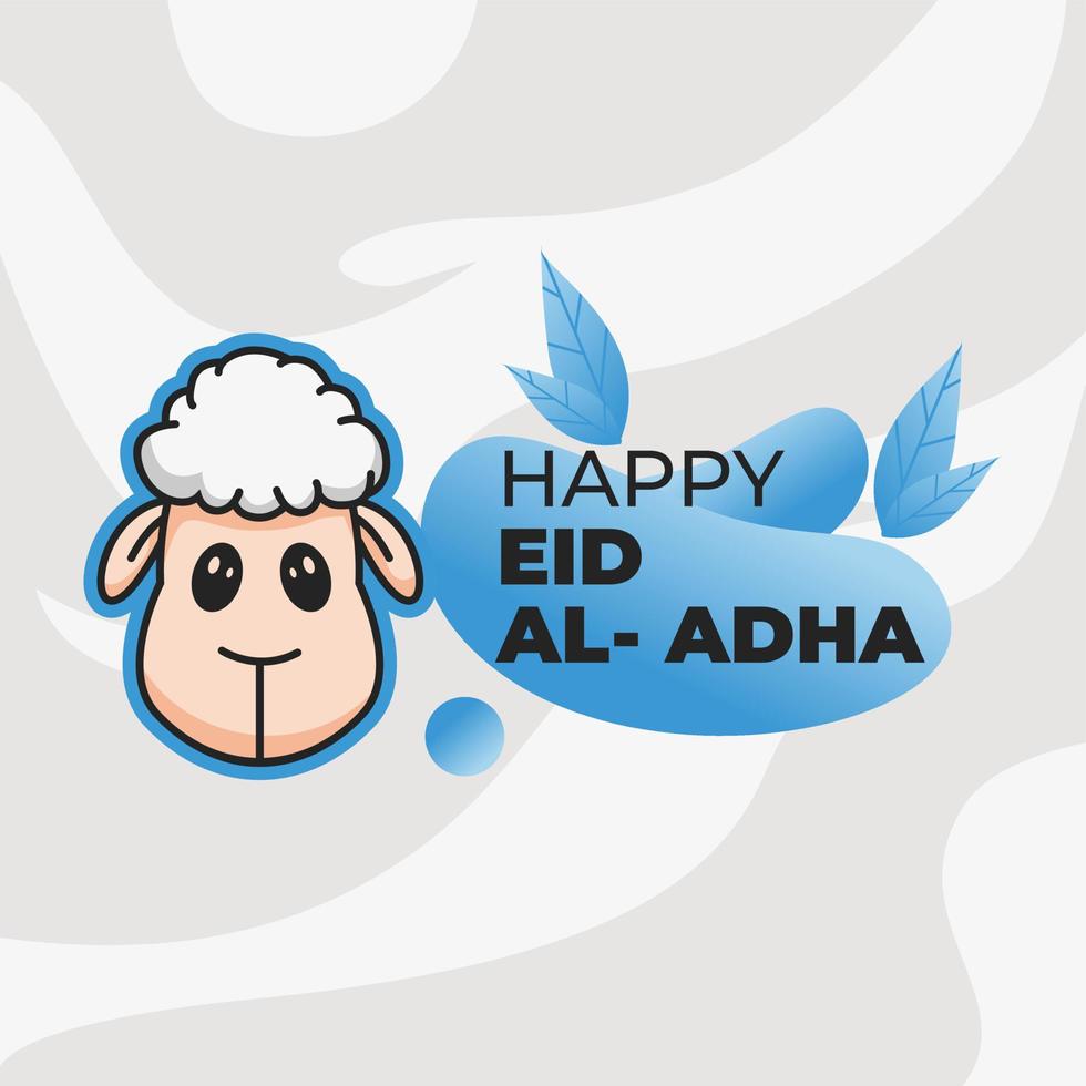 vectorillustratie van gelukkig eid al adha banner grafisch ontwerp vector