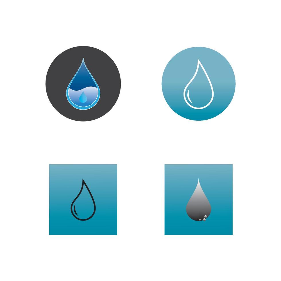 waterdruppel logo vector illustratie ontwerp