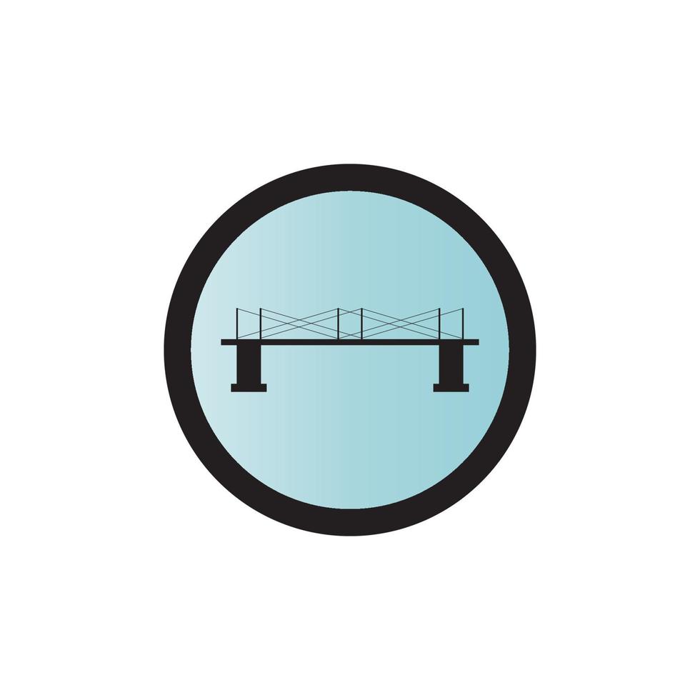 brug logo vector illustratie ontwerp