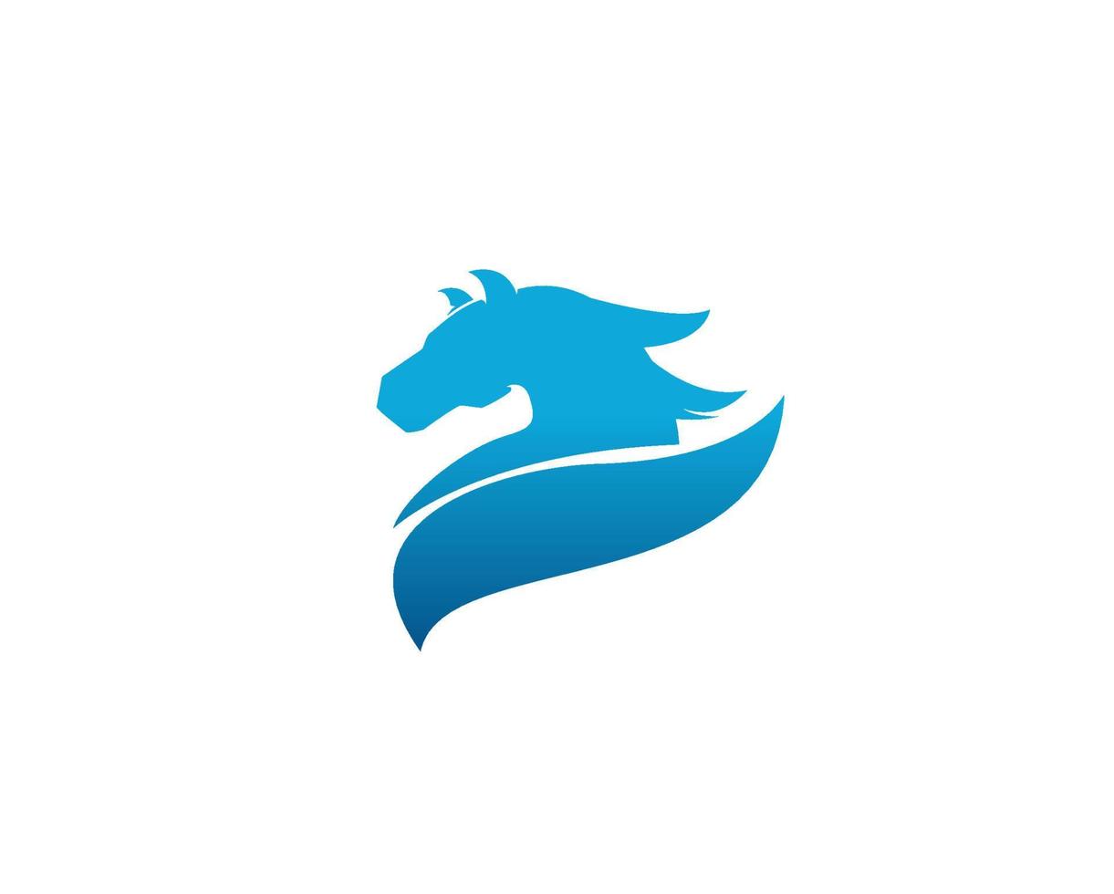 vliegen paard logo vector