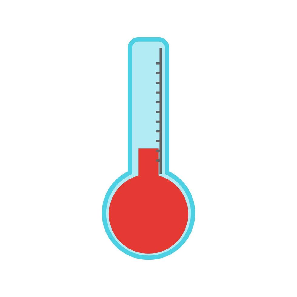 platte veelkleurige pictogram voor lage temperatuur vector