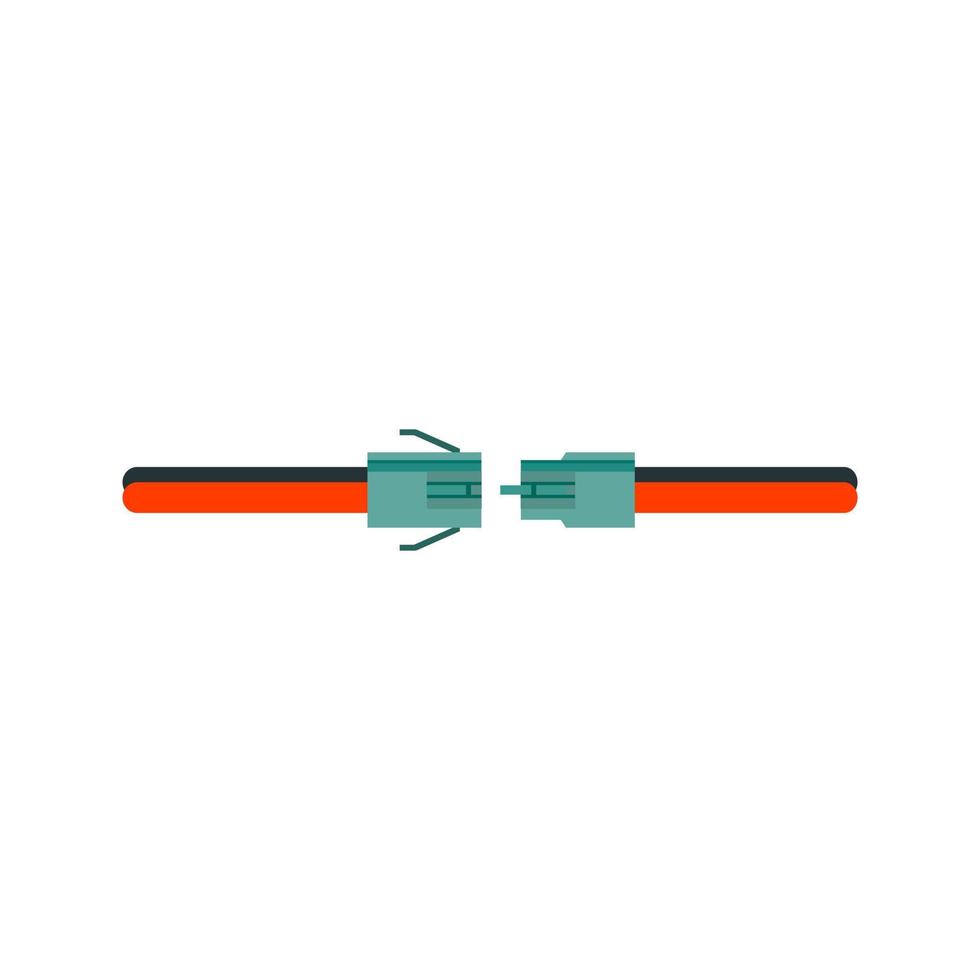 draadverbinding plat veelkleurig pictogram vector