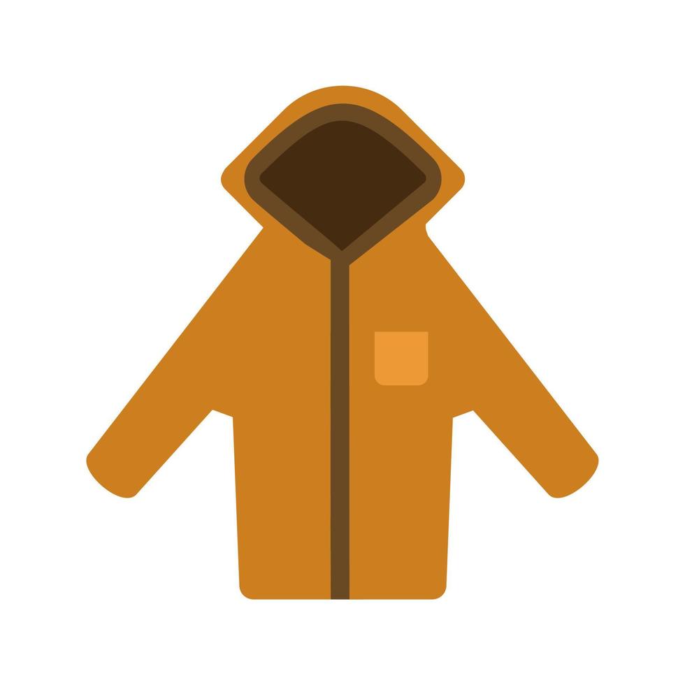 warme hoodie plat veelkleurig pictogram vector