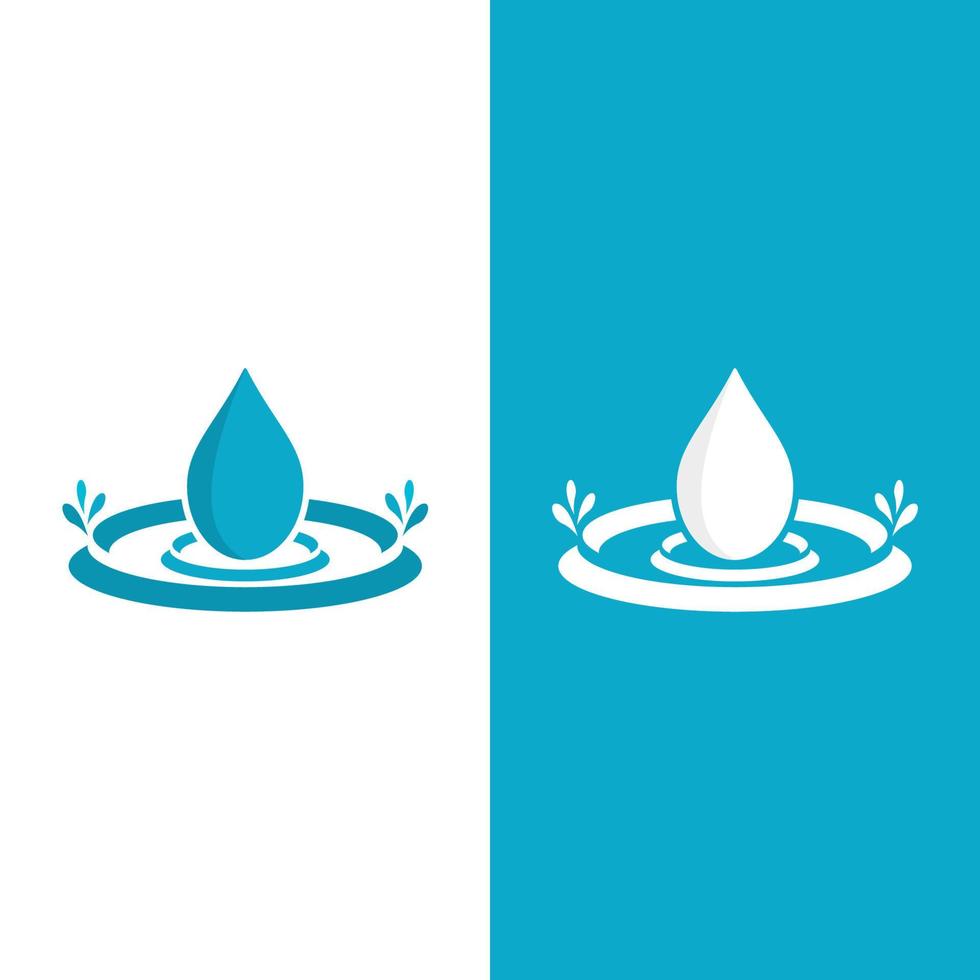 waterdruppel logo vectorillustratie vector