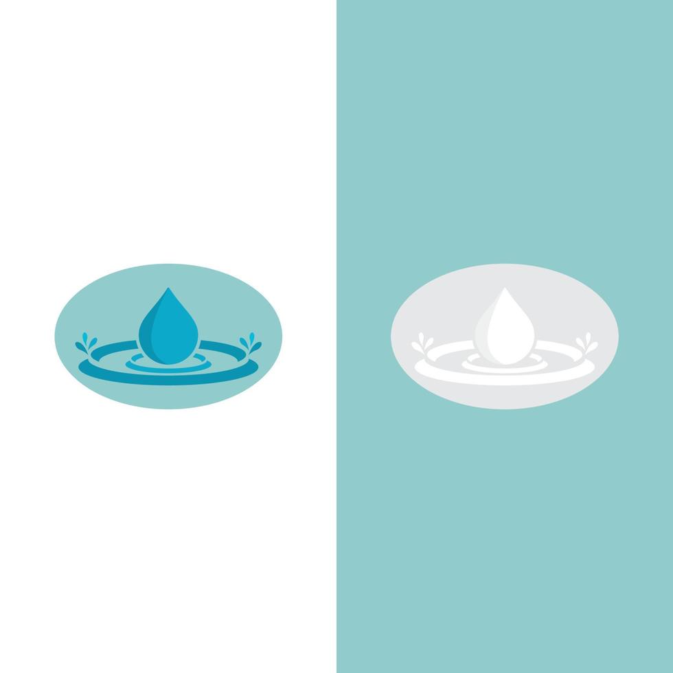 waterdruppel logo vectorillustratie vector