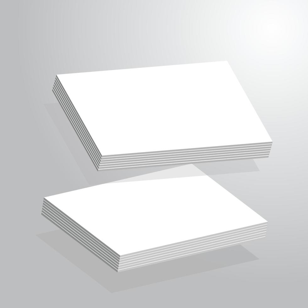 realistische blanco visitekaartje illustratie voor mockup. vector