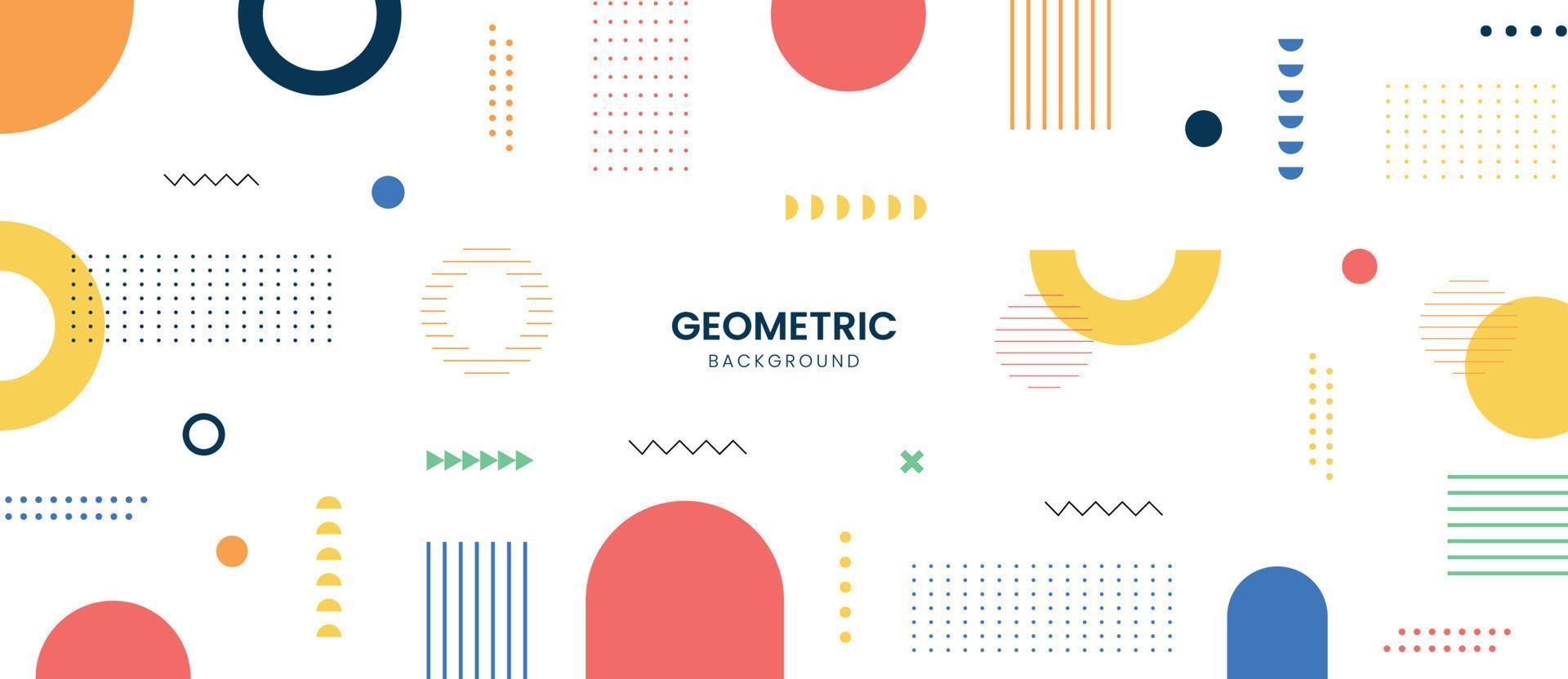 kleurrijke geometrische achtergrond. moderne abstracte achtergrond met geometrische vormen en lijnen. eps10 vector