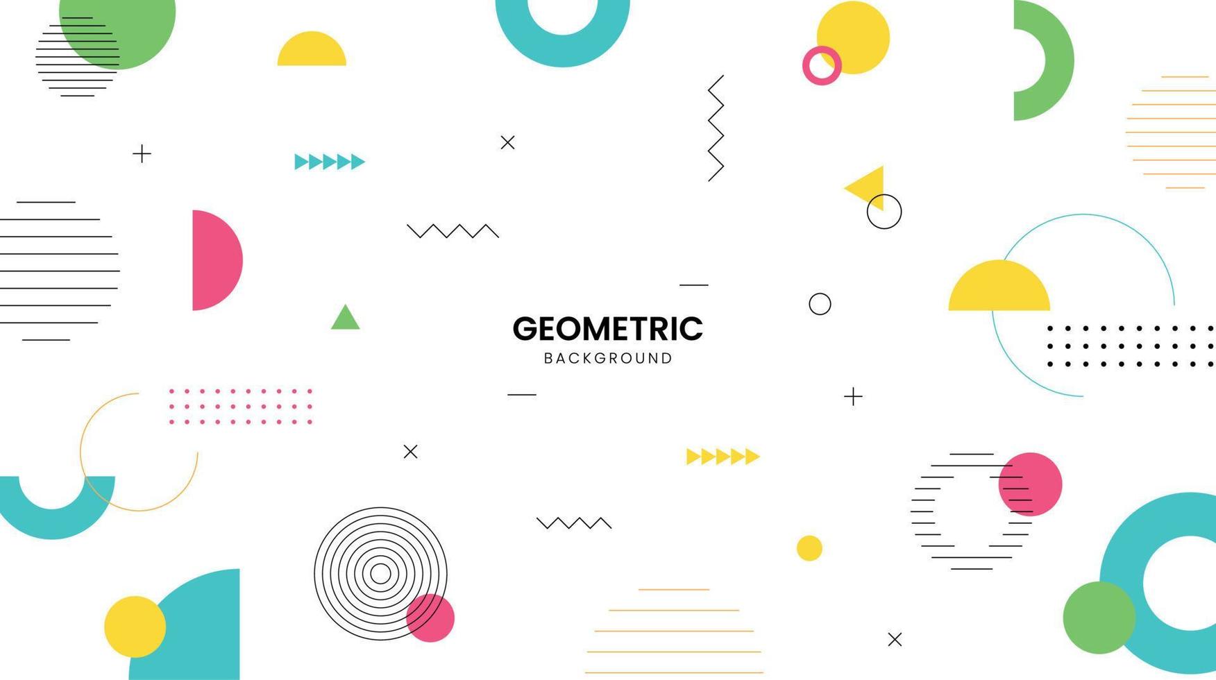 kleurrijke geometrische achtergrond. moderne abstracte achtergrond met geometrische vormen en lijnen. eps10 vector