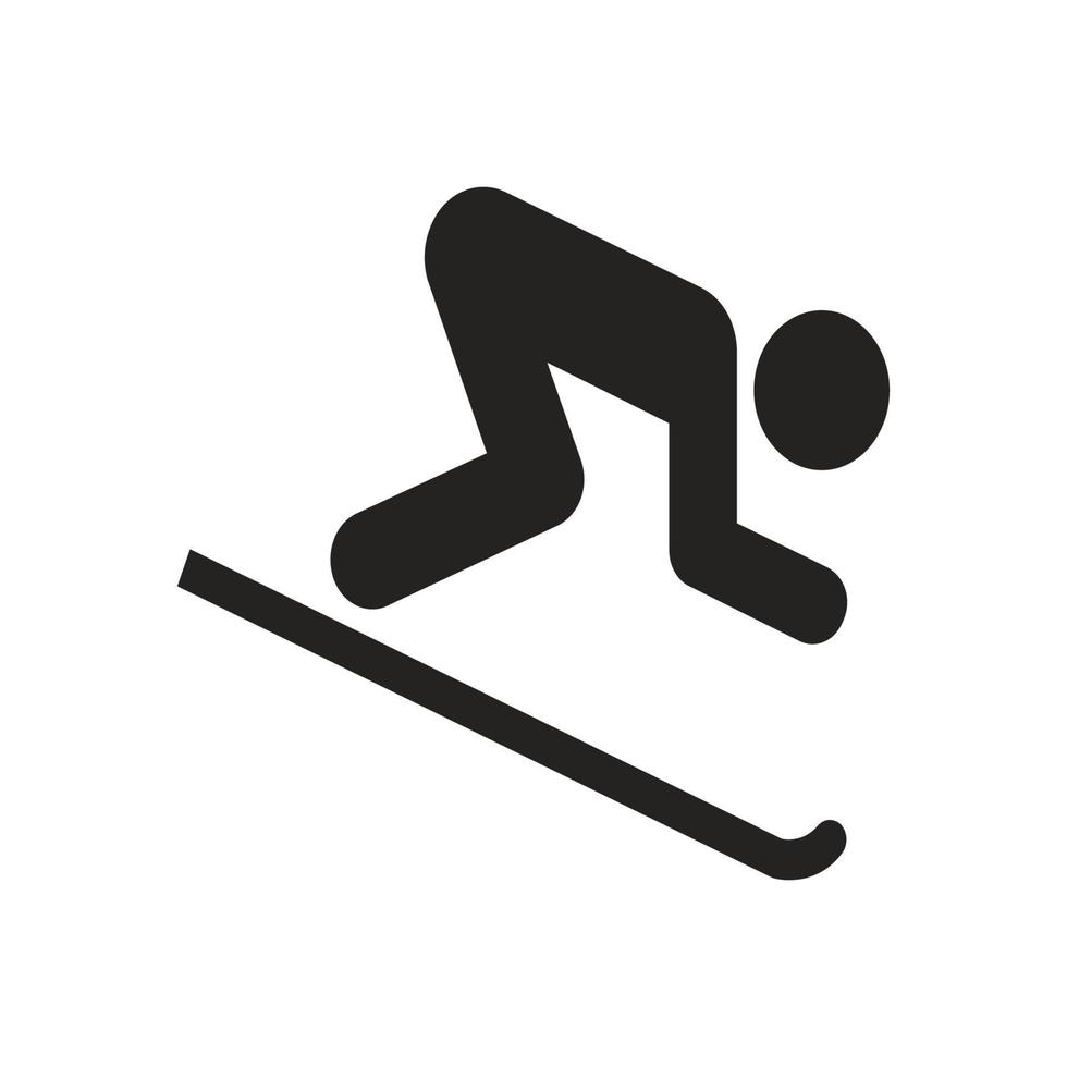 hockey pictogram illustratie, sport. glyph ontwerp vector