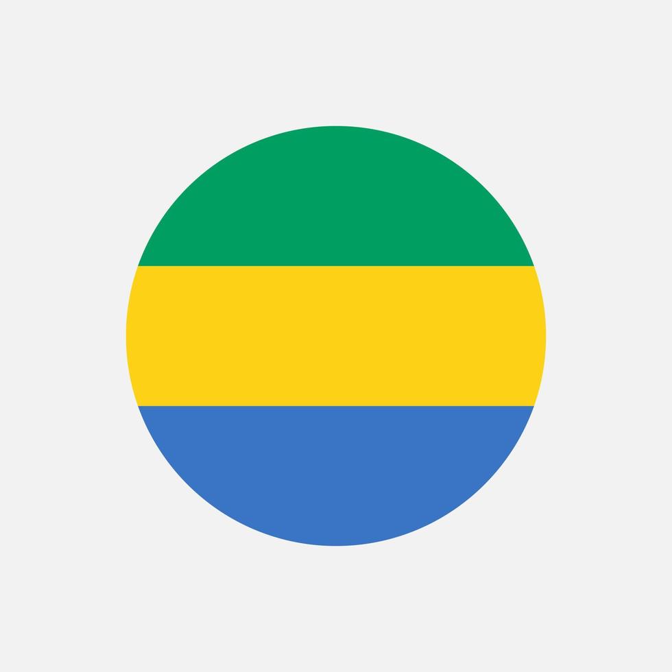 land gabon. vlag van gabon. vectorillustratie. vector