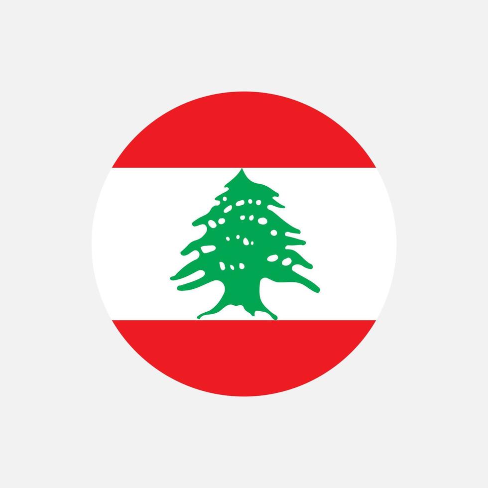 land Libanon. vlag van Libanon. vectorillustratie. vector