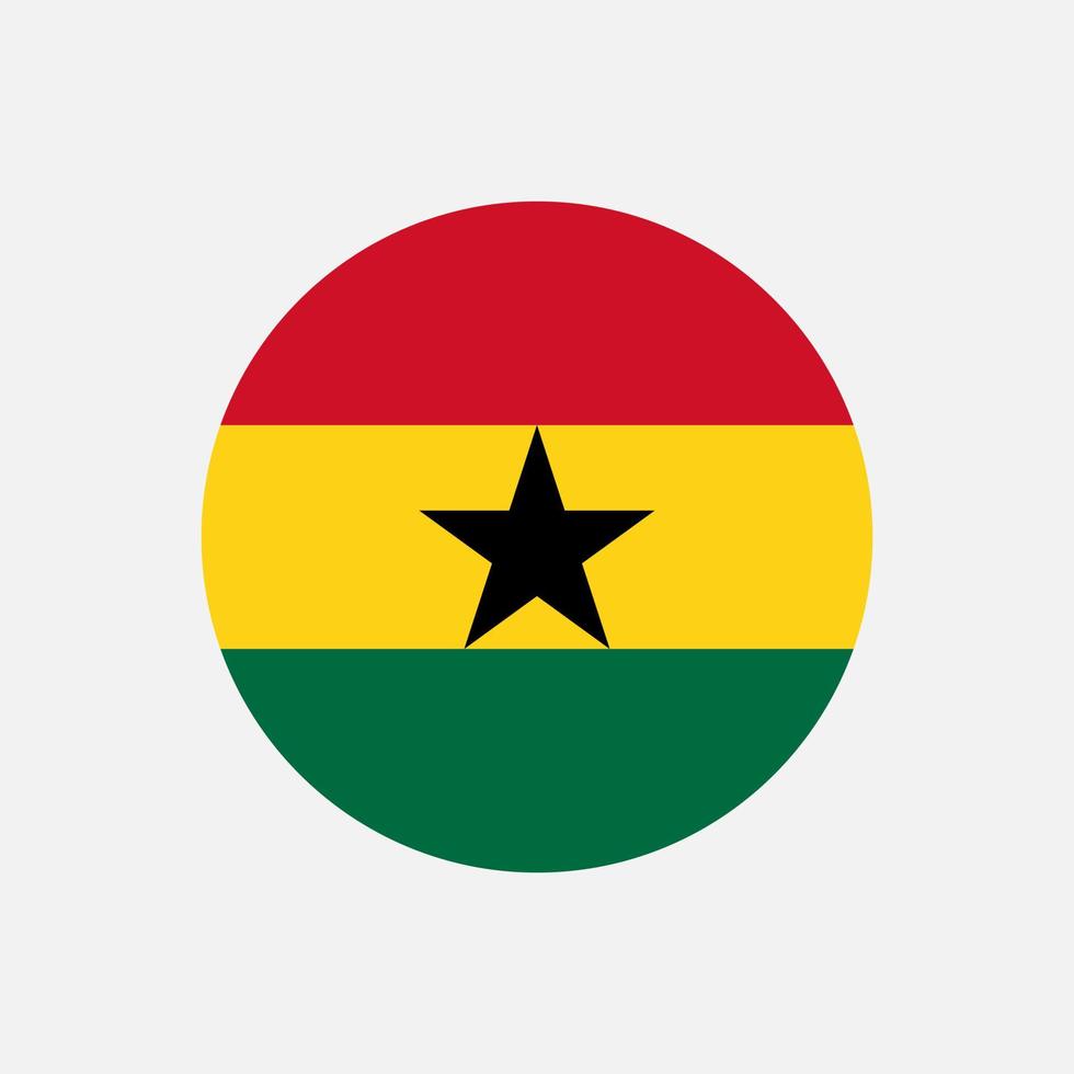 land ghana. vlag van ghana. vectorillustratie. vector