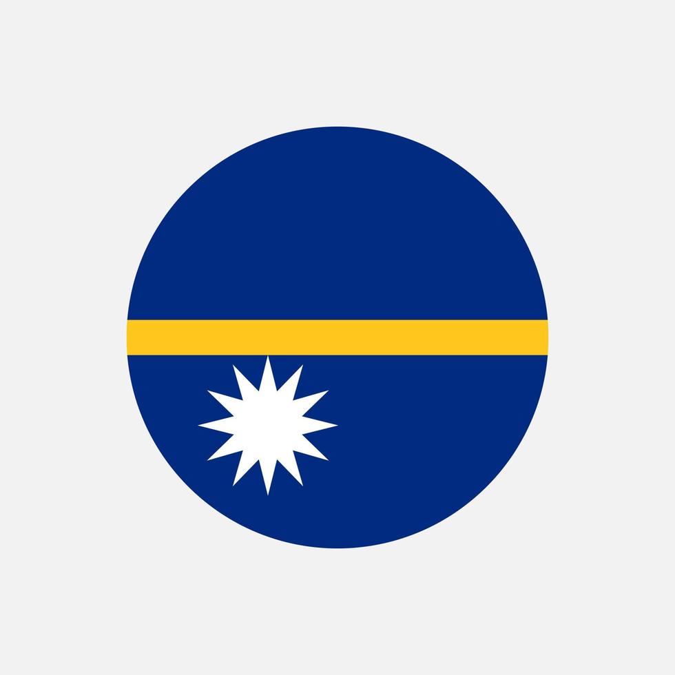 land nauru. vlag van nauru. vectorillustratie. vector