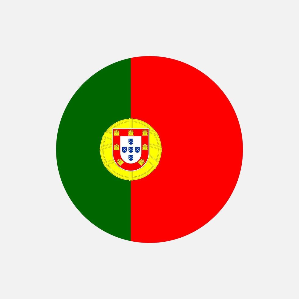 land portugal. Portugese vlag. vectorillustratie. vector