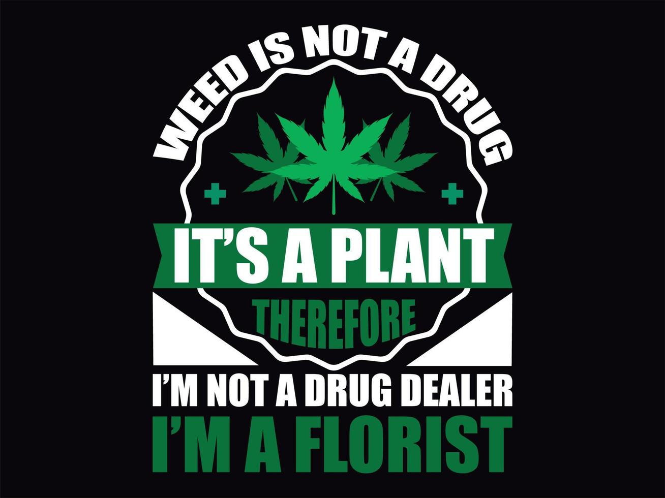ontwerpbestand voor cannabis t-shirts vector