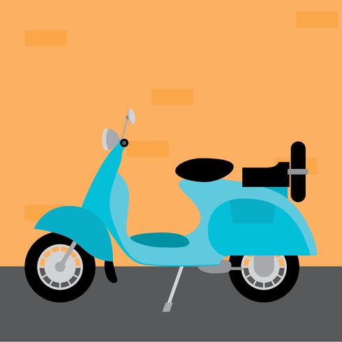 vespa moto vector