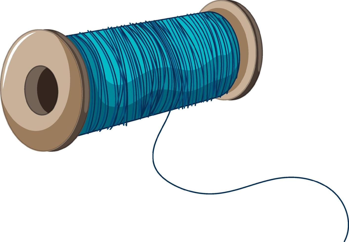 geïsoleerde kleur spoel op witte achtergrond vector