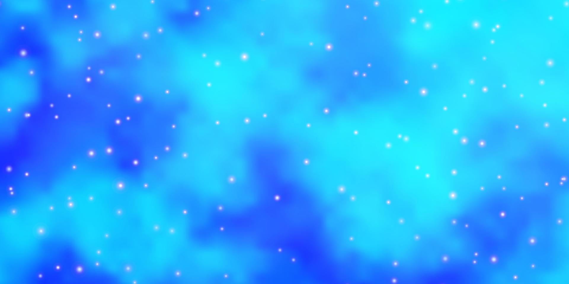 lichtblauwe vectormalplaatje met neonsterren. vector