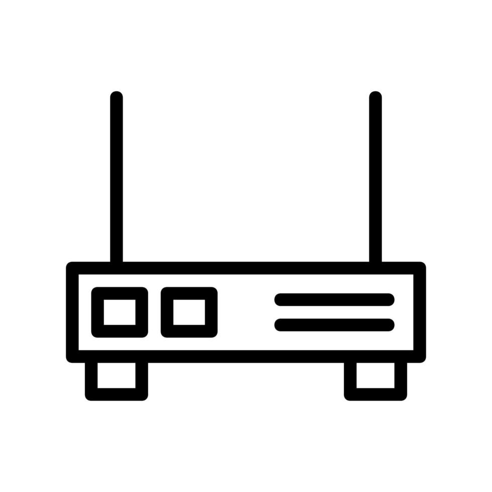 router geïllustreerd op een witte achtergrond vector