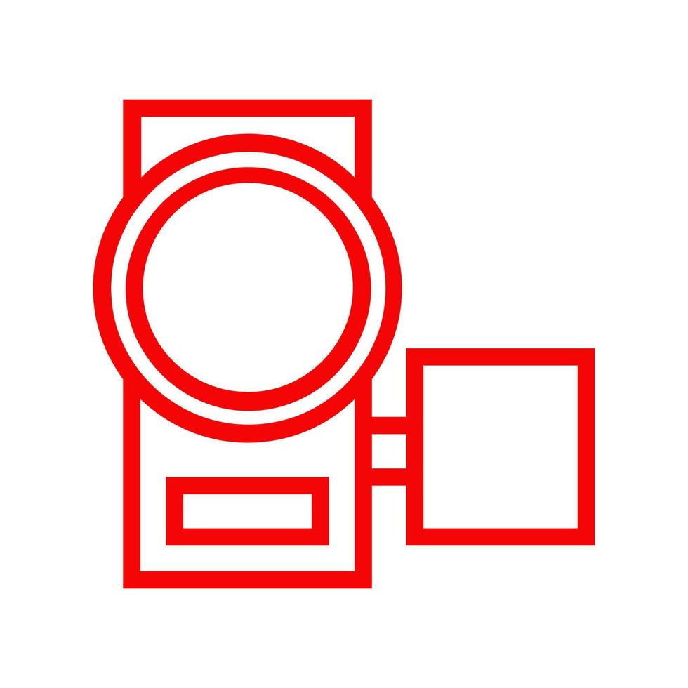 camcorder geïllustreerd op een witte achtergrond vector