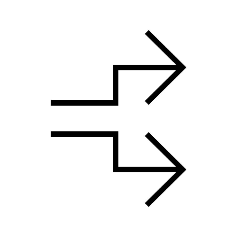 pijl geïllustreerd op witte achtergrond vector