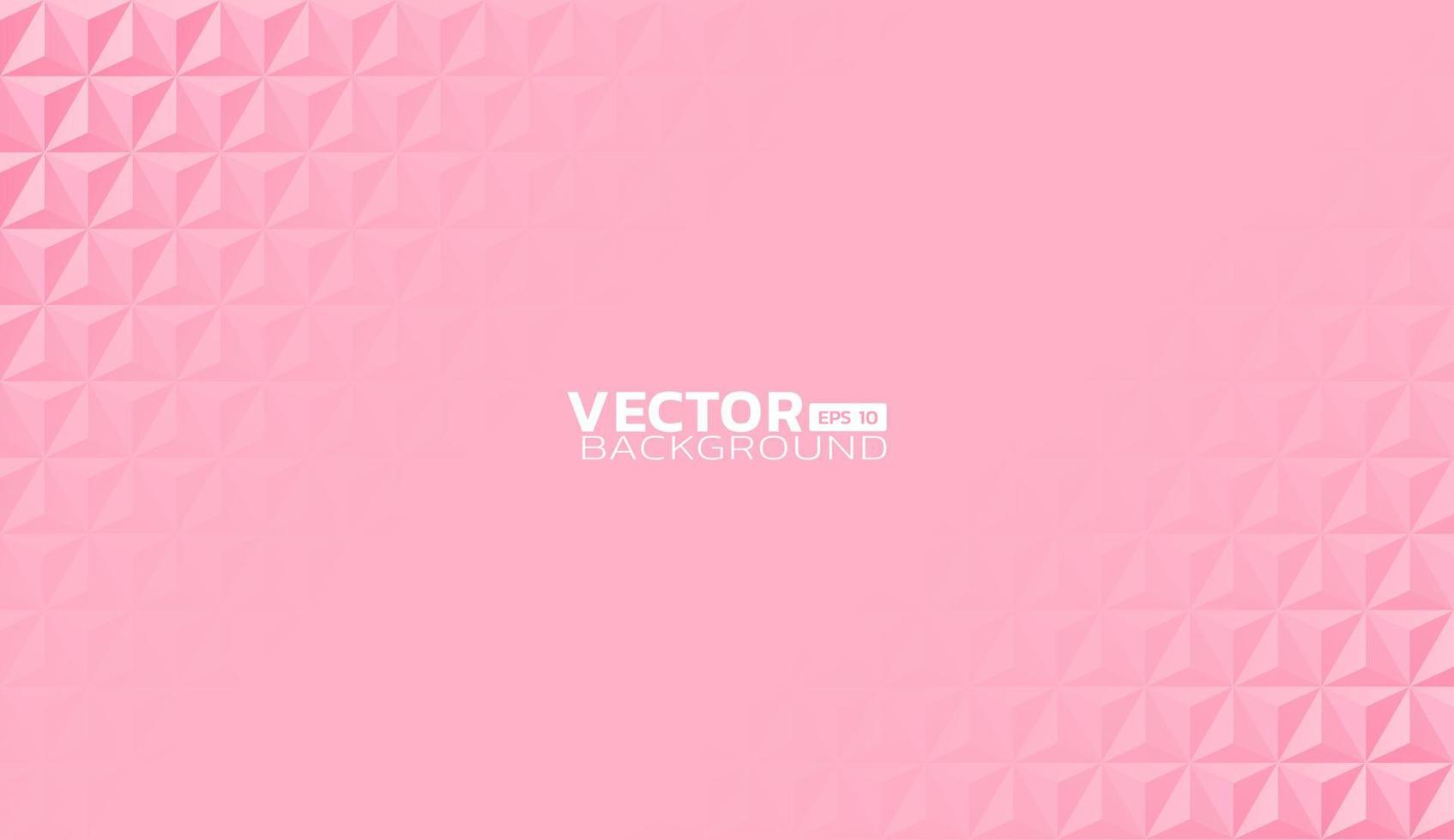 schuin roze licht over het midden van de abstracte roze driehoek geometrische textuur achtergrond vector
