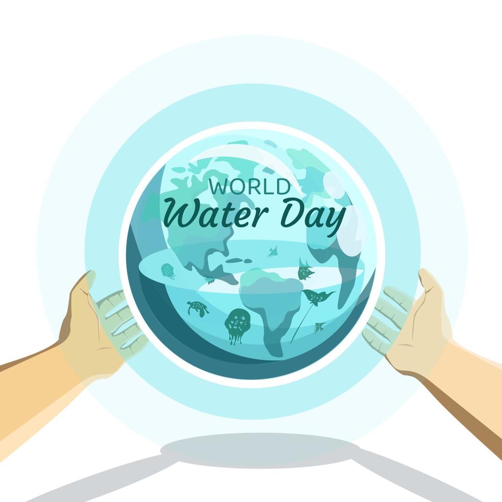 wereld water dag vectorillustratie vector