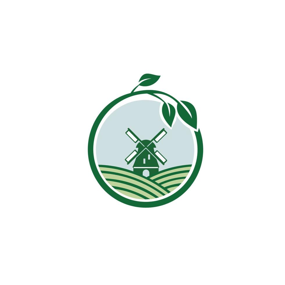 boerderij concept logo, geïsoleerd op een witte achtergrond. vector