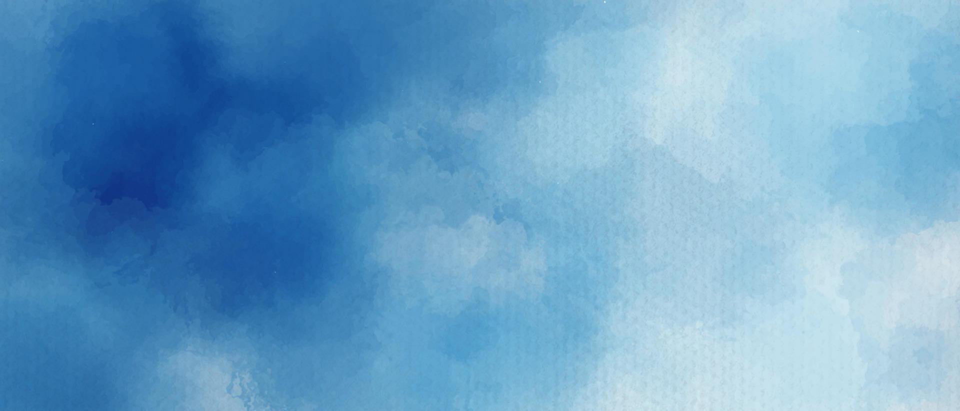 abstracte blauwe aquarel achtergrond vector