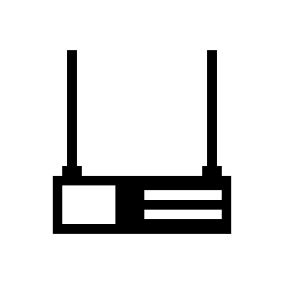 router geïllustreerd op een witte achtergrond vector