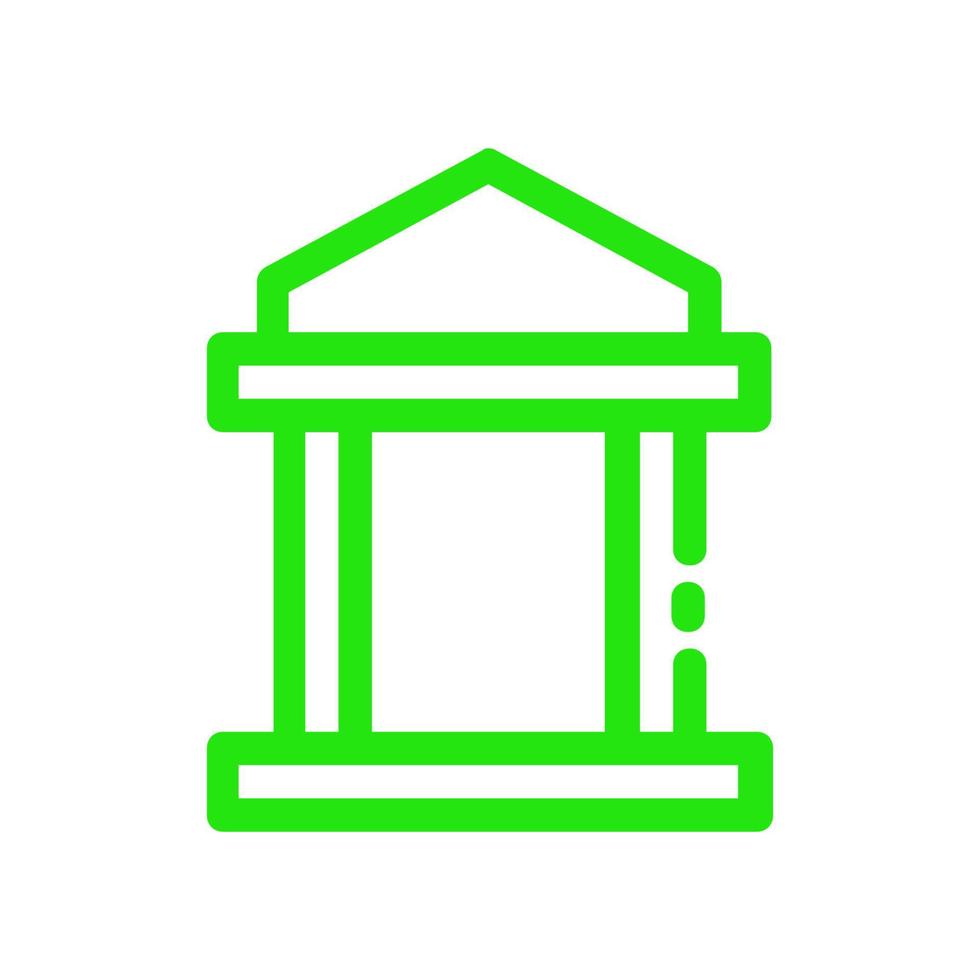 bank geïllustreerd op een witte achtergrond vector