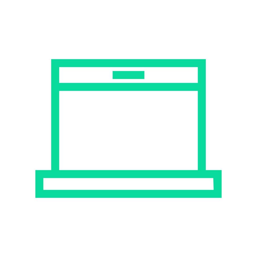 laptop geïllustreerd op een witte achtergrond vector