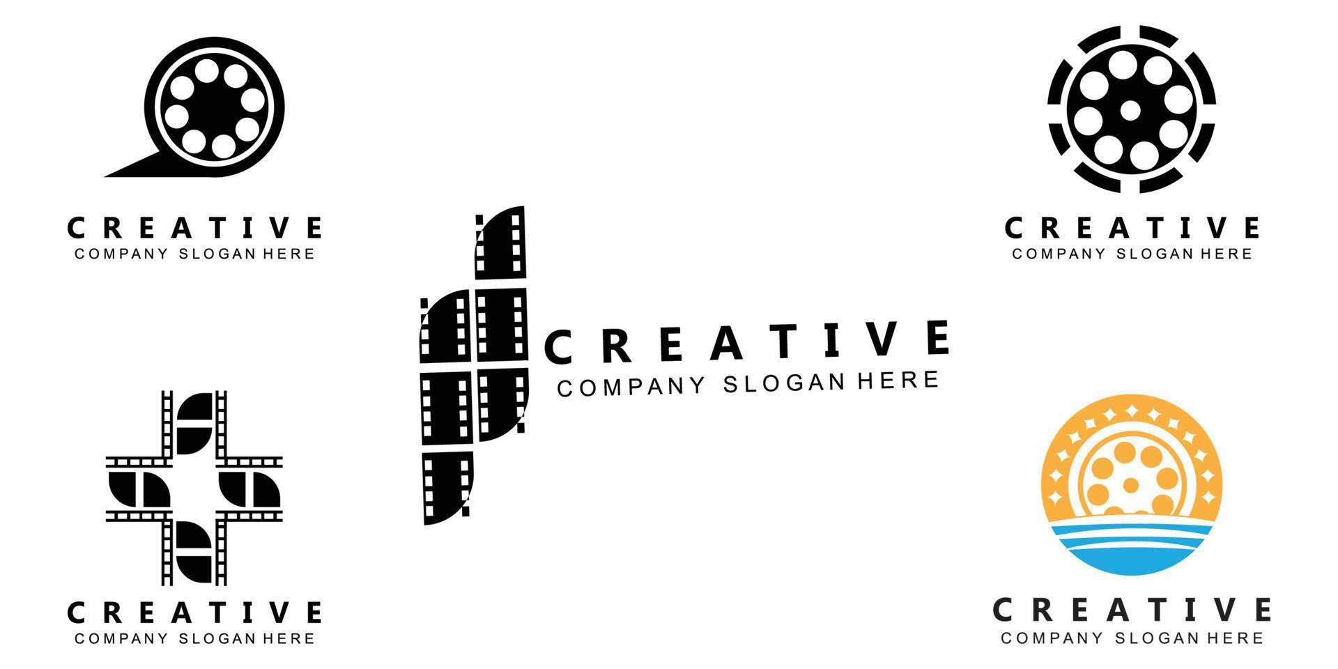 film strip logo vector symbool